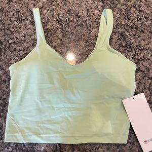 NWT lululemon align tank in lime green size 6